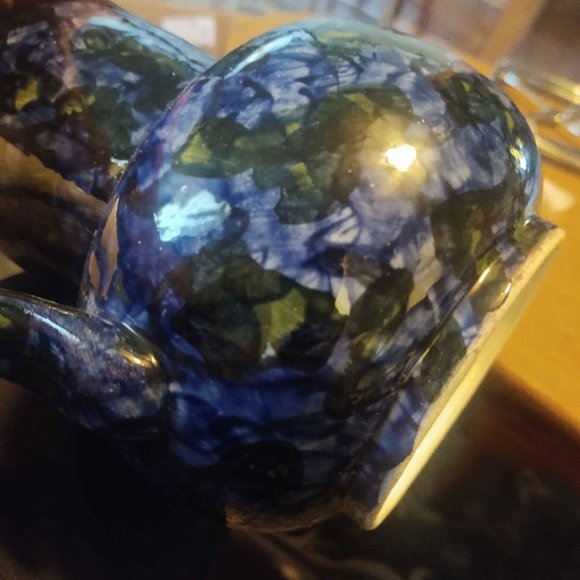 Vintage Pitcher Blue and Green Mosaic Paint Design - Picture 7 of 7